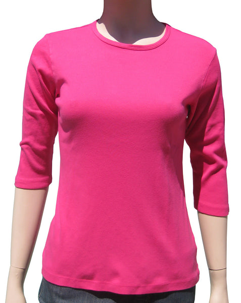 Solid Crew-Neck Top - Candy