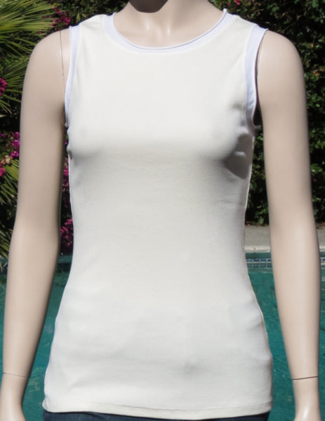 Solid Round-Neck Tank - Ivory