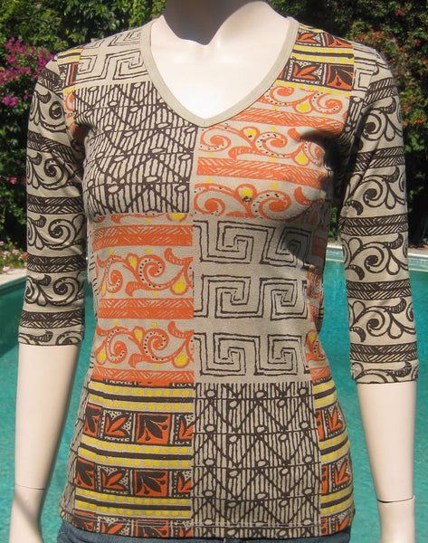 Ornamental Scrolls Brown/Orange/Yellow