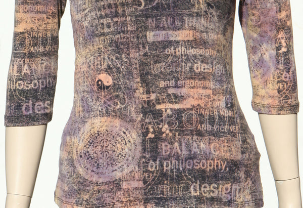 Feng Shui V neck - Rustic Navy