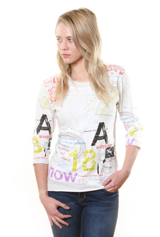 Acceptance Layered hem top - White