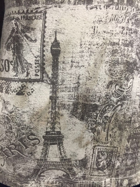 Notre Dame V neck - Grey/Taupe