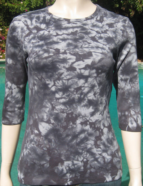 Crinkle Wash Crew Neck - Graphite
