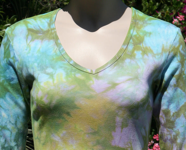 Carrera wash V neck - Riviera combo