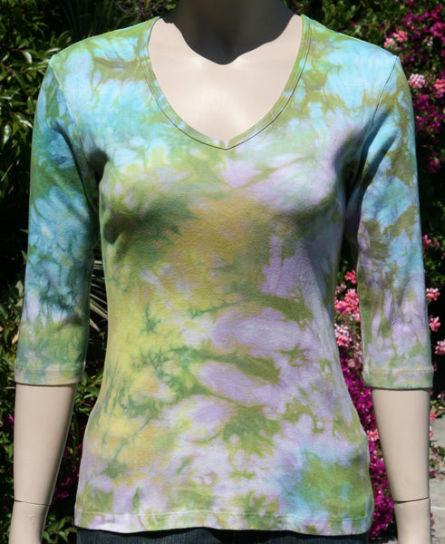 Carrera wash V neck - Riviera combo
