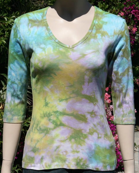 Carrera wash V neck - Riviera combo