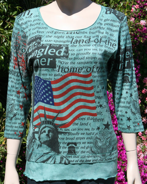 Americana Layered Hem - Emerald