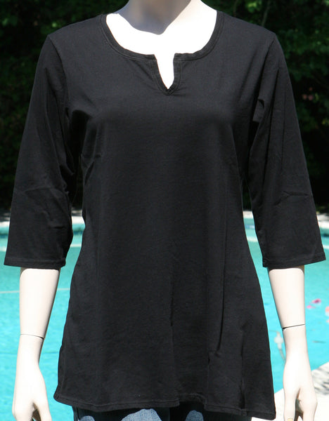 Lightweight Jersey Tunic - Black