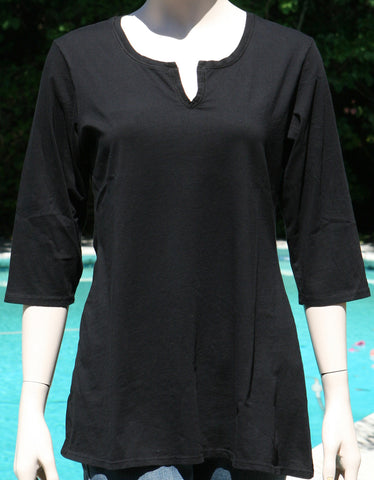 Lightweight Jersey Tunic - Black