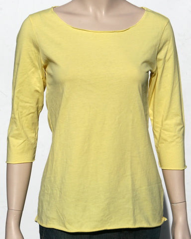 Raw Cut Jersey Top - Canary Yellow