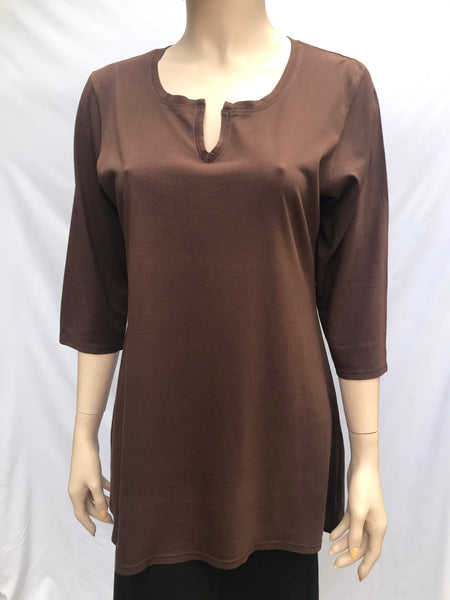 Lightweight Jersey Tunic - Teak
